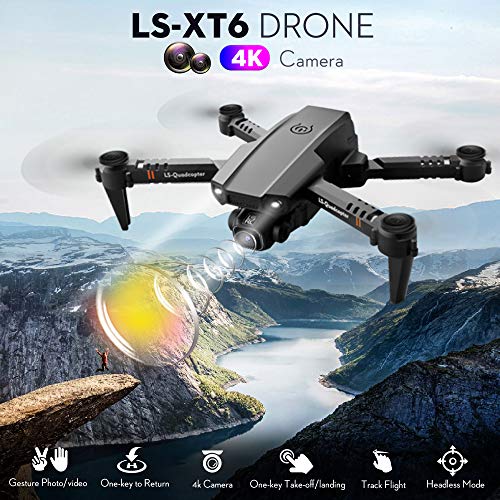 4K Camera Drone, Track Flight, Gravity Sensor
