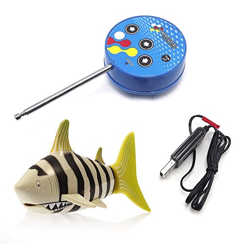 Mini RC Shark Boat: Fun Electric Water Toy for Kids (Yellow)
