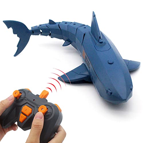 Blue RC Shark Toy for Kids - Large Size
