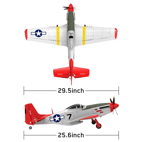 Large 29.5" P51 Mustang RC Aircraft for Professionals