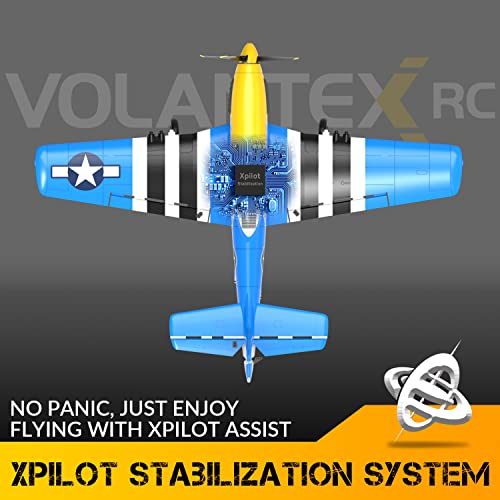 VOLANTEXRC P51 Mustang RC Plane with Xpilot Stabilization