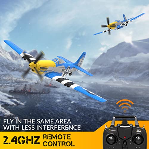 VOLANTEXRC P51 Mustang RC Plane with Xpilot Stabilization