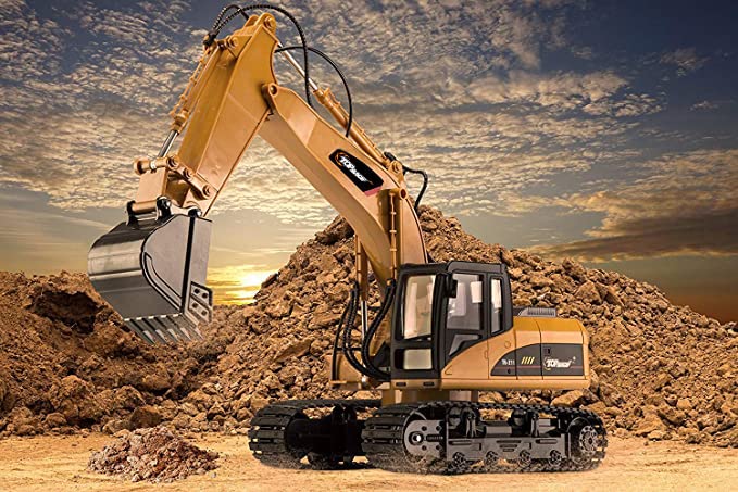 15 Channel RC Excavator Truck with Lights and Sound
