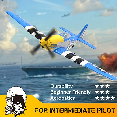 VOLANTEXRC P51 Mustang RC Plane with Xpilot Stabilization