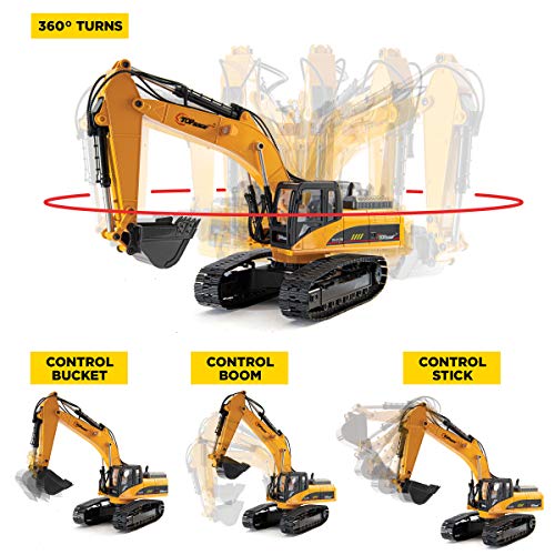 15 Channel RC Excavator Truck with Lights and Sound