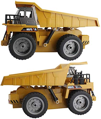 Alloy RC Dump Truck Toy - Lights & Sounds