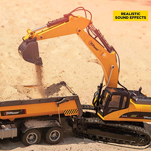 15 Channel RC Excavator Truck with Lights and Sound