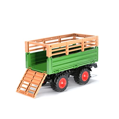 RC Truck and Trailer Set - Farm Toy with Lights/Sound