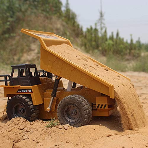 Alloy RC Dump Truck Toy - Lights & Sounds
