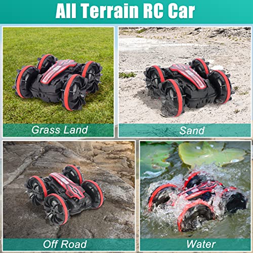 Amphibious RC Car: 360° Stunt Race Truck Toy