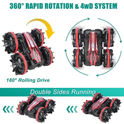 Amphibious RC Car: 360° Stunt Race Truck Toy