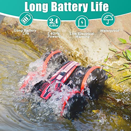 Amphibious RC Car: 360° Stunt Race Truck Toy