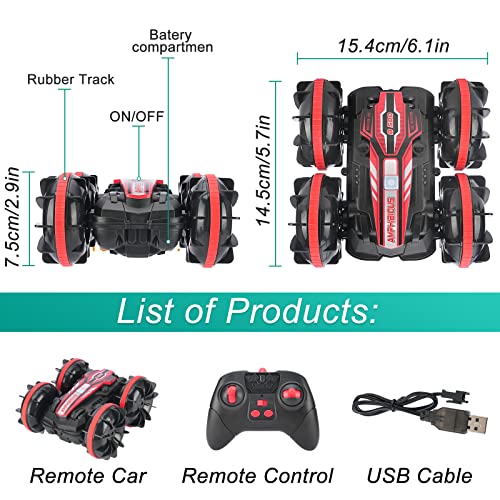 Amphibious RC Car: 360° Stunt Race Truck Toy