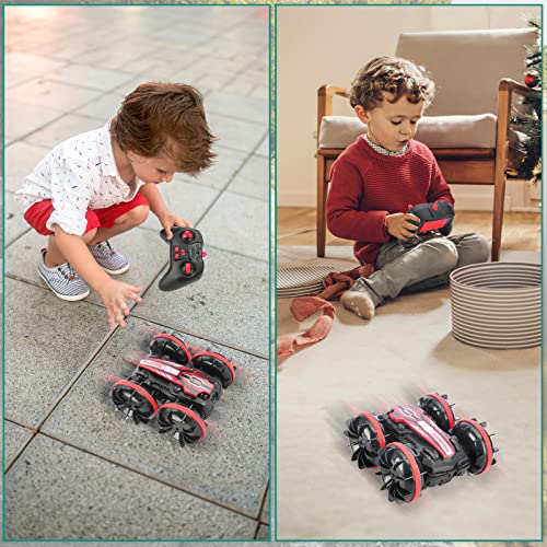 Amphibious RC Car: 360° Stunt Race Truck Toy