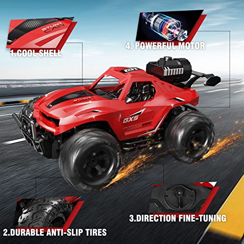 VATOS RC Monster Truck with Spray Mist and LED Lights