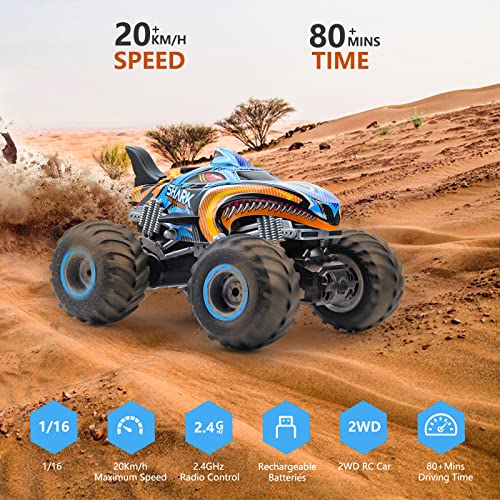1:16 Scale RC Monster Truck with Mist, Lights & Music