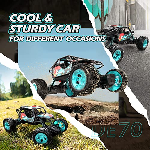 DEERC DE70 Remote Control Truck: Metal Shell, 60+ Mins