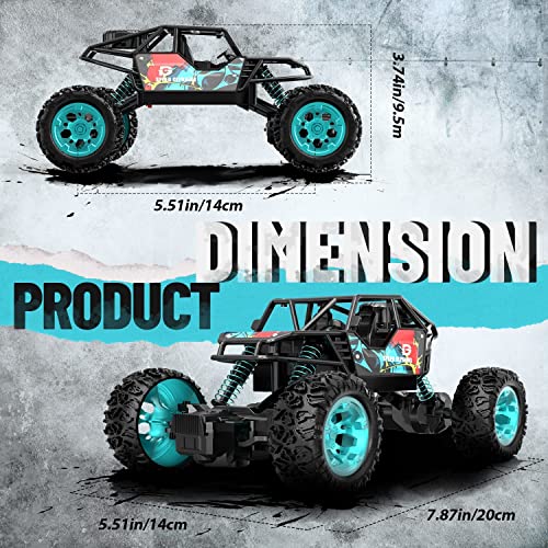 DEERC DE70 Remote Control Truck: Metal Shell, 60+ Mins