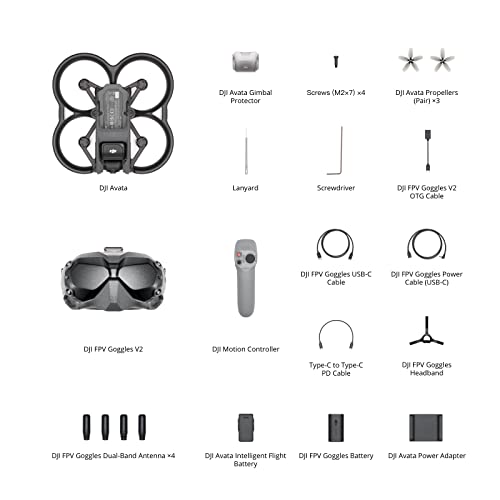 DJI Avata FPV Combo - 4K Stabilized Video, Wide FOV