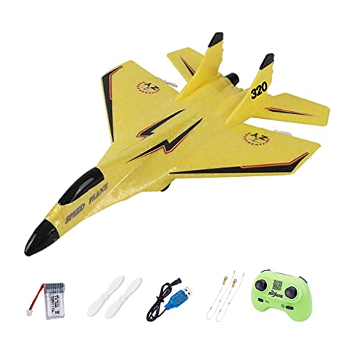 Yellow RC Remote Control Airplane Beginner Toy