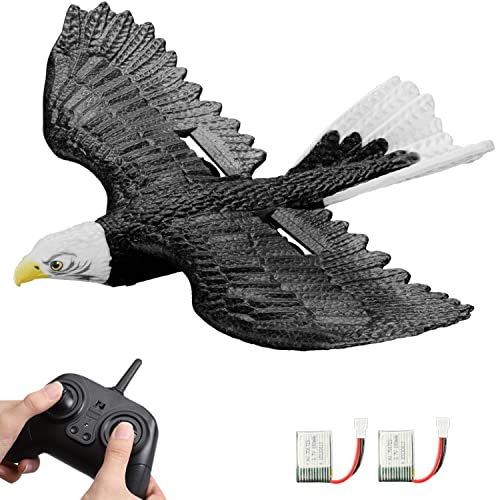 HAWK'S WORK RC Eagle, 2 CH RC Plane Ready to Fly, 2.4GHz Remote Control Airplane, Easy to Fly RC Glider for Kids & Beginners