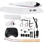 LED Remote Control Glider - DIY Fixed Wing Airplane Toy