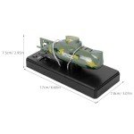 TOYANDONA 3.7V RC Toy Submarine Model Diving Boat Remote Control Rechargeable Toy Boat Submarine Ship Electric Toy (Green)