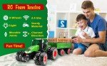 RC Farm Truck and Trailer Set: Lights, Sound, Loader