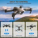 TEEROK E58 Pro Drone with Camera for Adults and Kids, 1080P HD WIFI FPV Drone, Foldable RC Quadcopter for beginners, One Key Start, Altitude Hold, App Control, 3D Flips, Toys Gifts with 2 Batteries