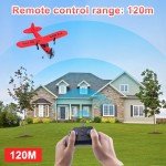 yusvwkj RC Airplane Easy to Fly EPP RC Plane with USB Charging, 2.4GHz Remote Control Glider,Suitable for Beginners, Children and Adults Red