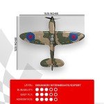 VOLANTEXRC RC Plane 4-CH Remote Control Airplane Ready to Fly Spitefire Radio Controlled Aircraft for Beginners with Xpilot Stabilization System, One Key Aerobatic (761-12 RTF)
