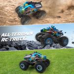 RC Dinosaur Monster Truck Toy - High Speed, LED Lights