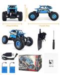 Blue Upgraded RC Rock Crawler for Kids