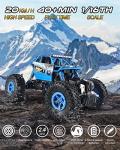 Blue Upgraded RC Rock Crawler for Kids