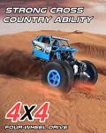 Blue Upgraded RC Rock Crawler for Kids