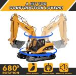 15 Channel RC Excavator Truck with Lights and Sound