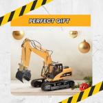 RC Digger Excavator Tractor Toy for Boys & Girls