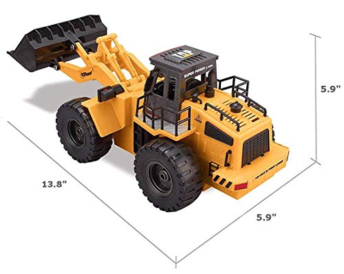 Top Race RC Digger Front Loader Toy