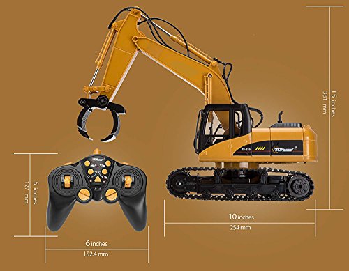 RC Digger Excavator Tractor Toy for Boys & Girls