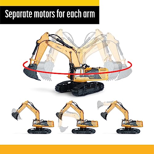 22 Channel Remote Control Excavator: Heavy-Duty RC Tractor