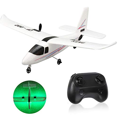 LED Remote Control Glider - DIY Fixed Wing Airplane Toy