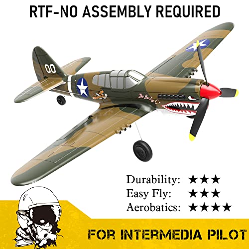 VOLANTEXRC P40 Warhawk RC Plane for Beginners and Experts (761-13)