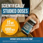 L Methyl Folate 15mg with Methyl B12 - 60 Capsules