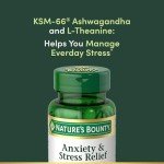 Ashwagandha KSM-66 Stress Relief Tablets, 50 Count