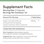Organic Lions Mane Capsules for Brain Support