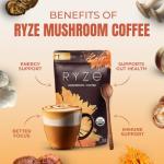 RYZE Mushroom Coffee with Adaptogens for Focus