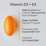 Vegan D3 5000iu with K2 - 60 Softgels