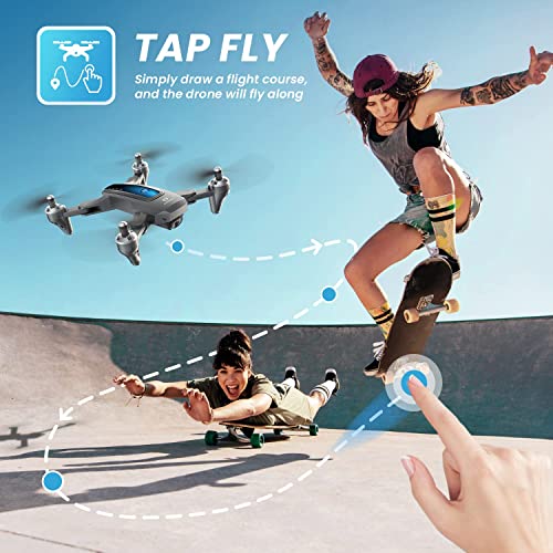 DEERC D10 Foldable Drone: HD Camera, Gesture Control