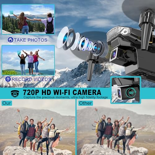 Foldable Drone with 720P Camera for Kids/Adults/Beginners