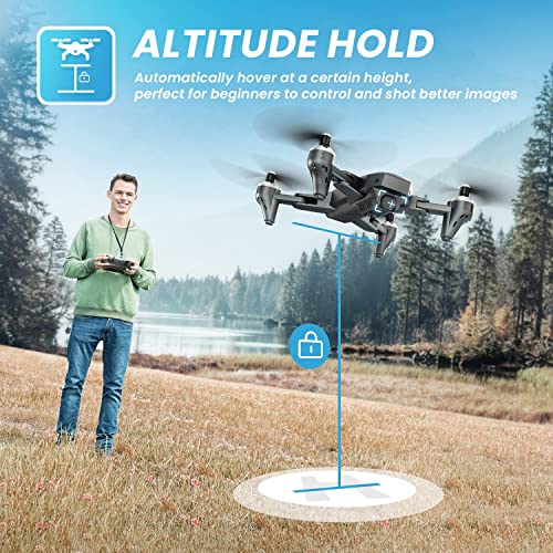 DEERC D10 Foldable Drone: HD Camera, Gesture Control